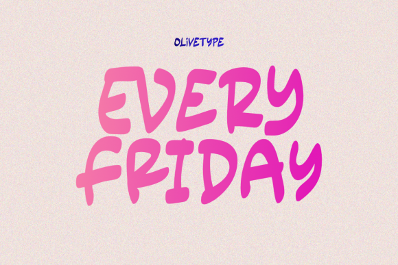 Every Friday: A Typeface for Modern Urban Design