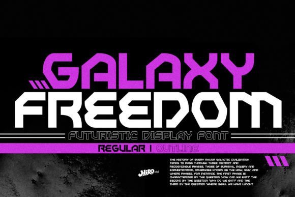 Galaxy Freedom: The Futuristic Font for Modern Design