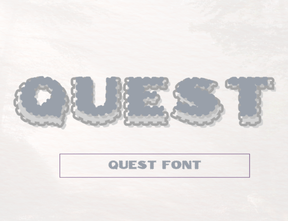 Quest: A Quirky Display Font for Modern Design