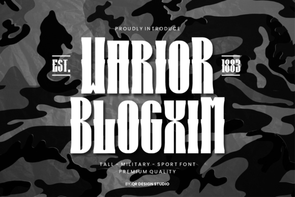Warior Blogxim: The Bold Display Font for Modern Impact